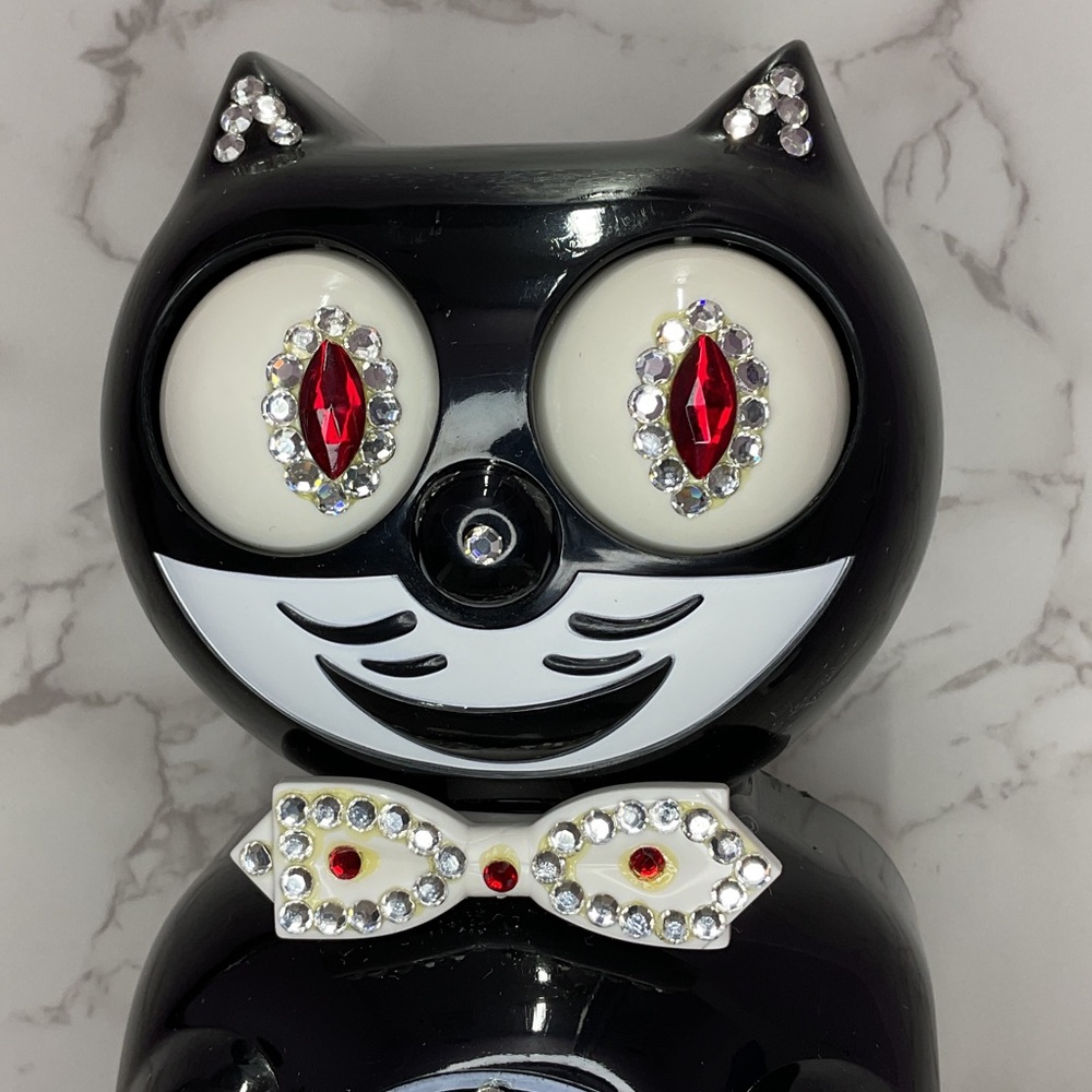 Vintage Route 66 Jeweled Kit Cat Klock Clock SUPER RARE